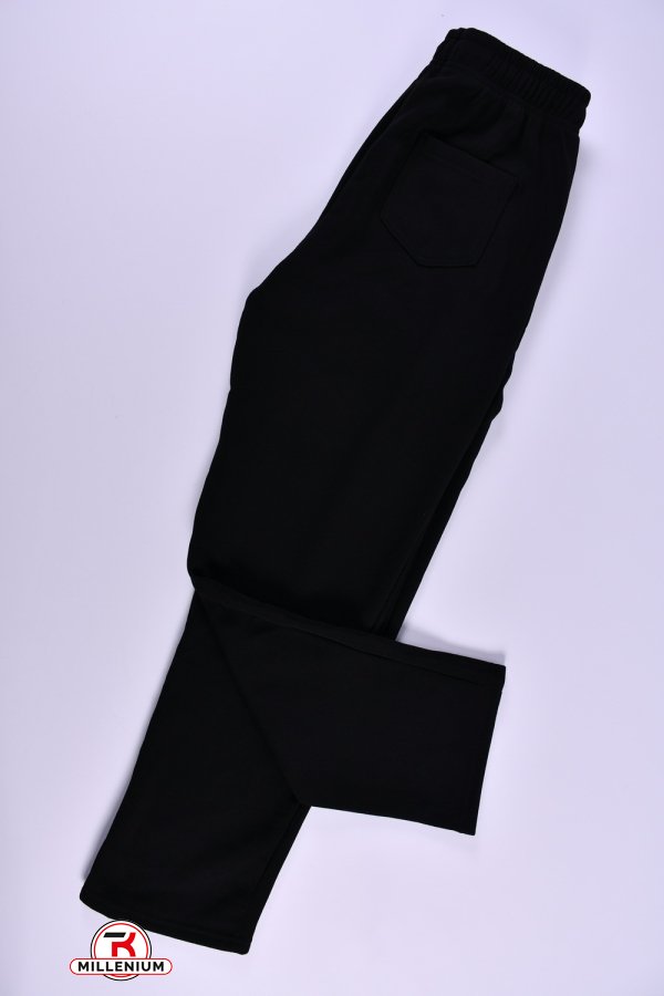 Штани чоловічі спортивні трикотажні (чорний) "BLACK CYCLONE" Розміри в наявності : 64, 66 арт.WK-7139