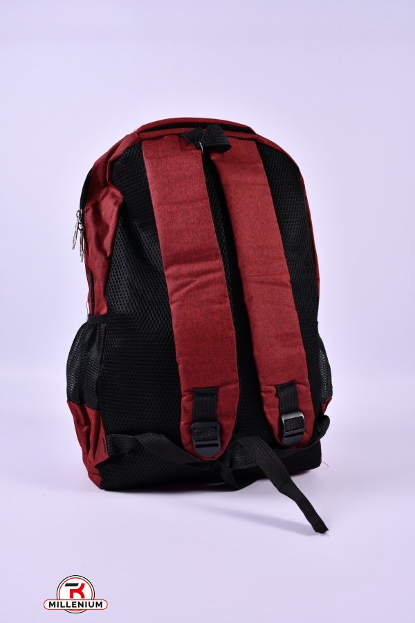 Рюкзак из плащевки (цв.бордовый) размер 30/44/16см арт.2052