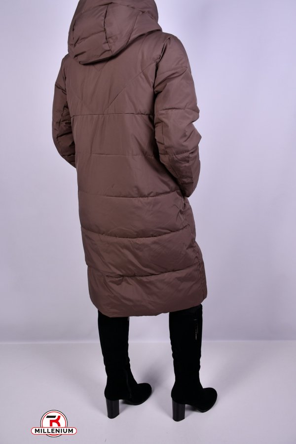 Жіноче пальто з плащівки зимові (color V157) Розміри в наявності : 52, 56 арт.HM1122