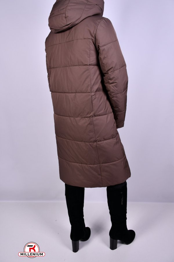 Жіноче пальто з плащової тканини зимові (color R157) Розміри в наявності : 50, 54, 56 арт.HM1117