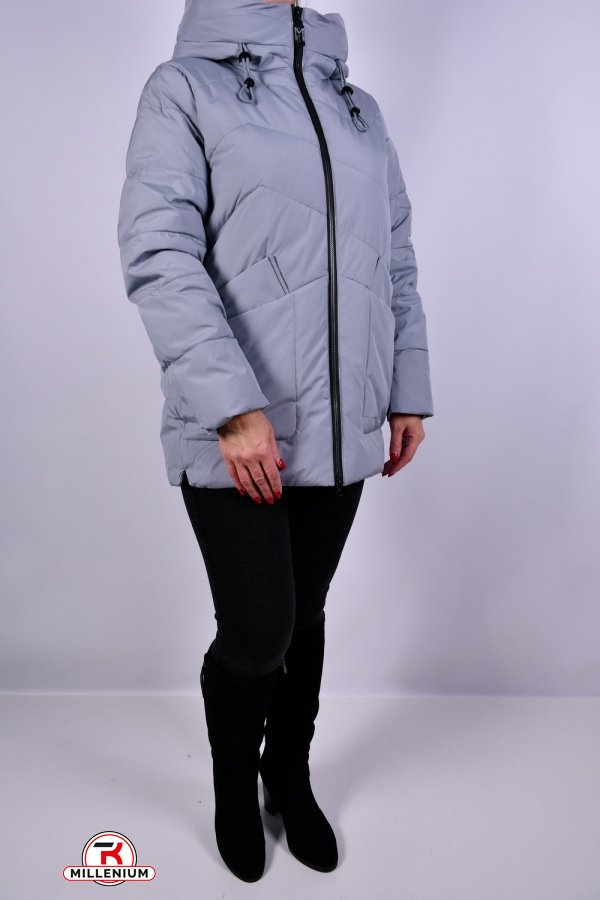 Куртка жіноча з плащової тканини зимова (color V034) Розмір в наявності : 58 арт.HM9959