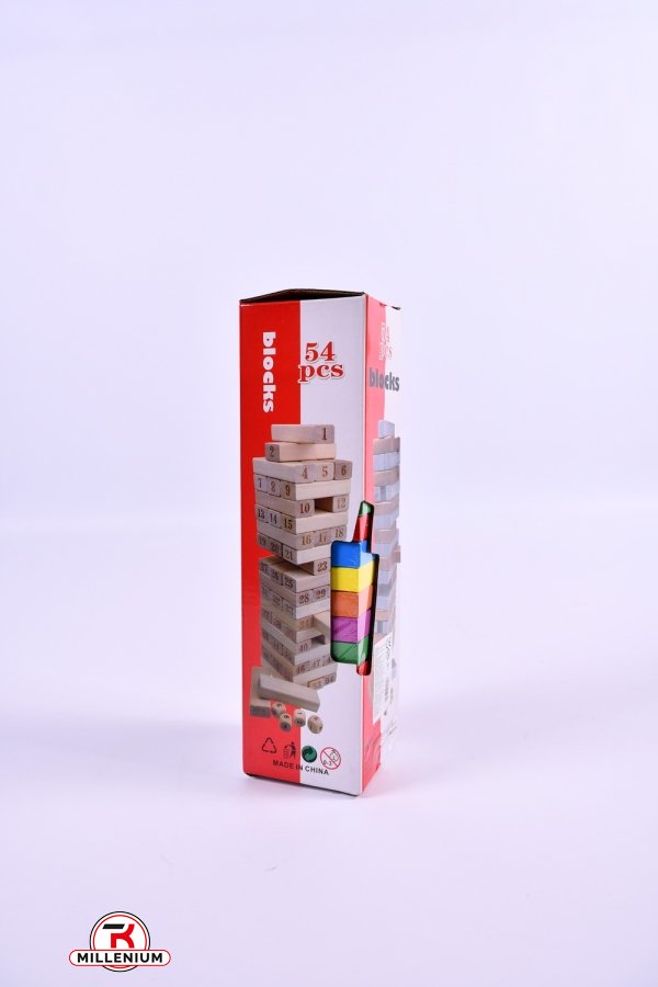 Дерев'яна іграшка Джанга 5 блоки в коробці 29см арт.WD13030