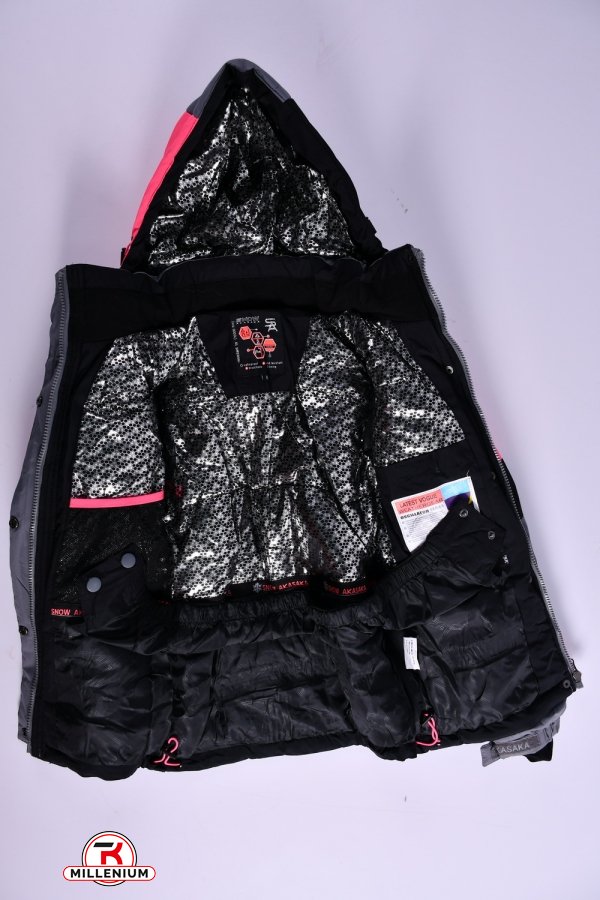 Куртка для девочки (col.69) из водоотталкивающей ткани из дышащей мембраной Рост в наличии : 128, 140, 164 арт.GS23172