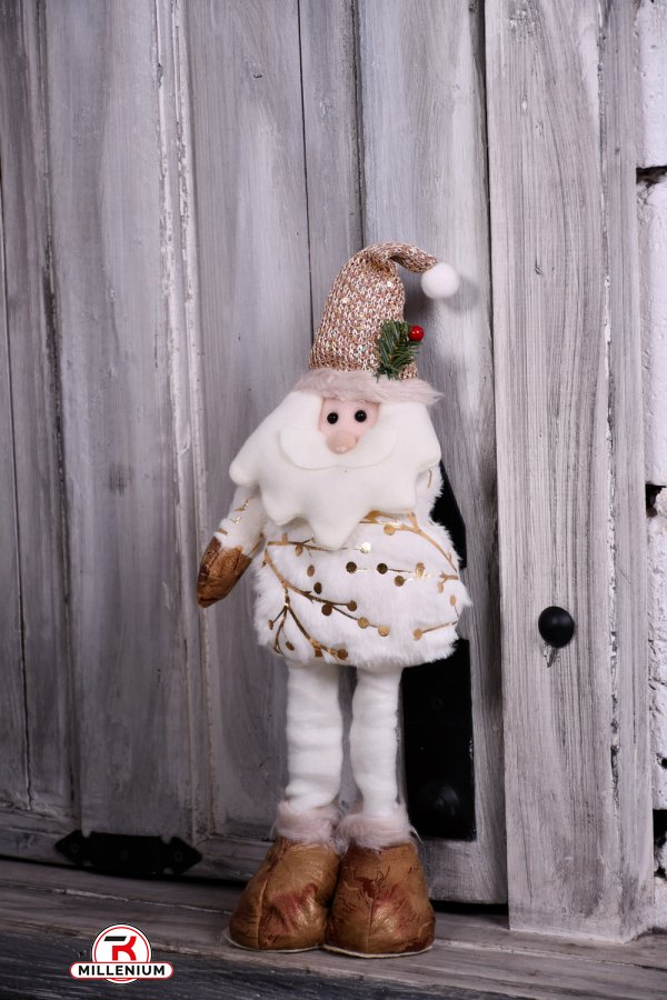 Фігура новорічна "Santa snowman" розмір 44см (висота регулюється) арт.R30904