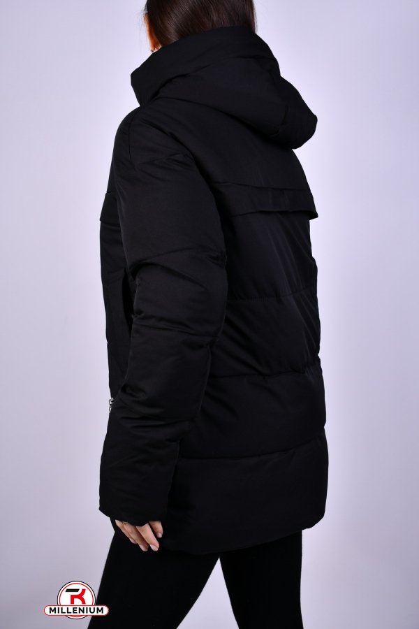 Куртка жіноча (кол. чорний) зимова з плащової тканини Розмір в наявності : 50 арт.323