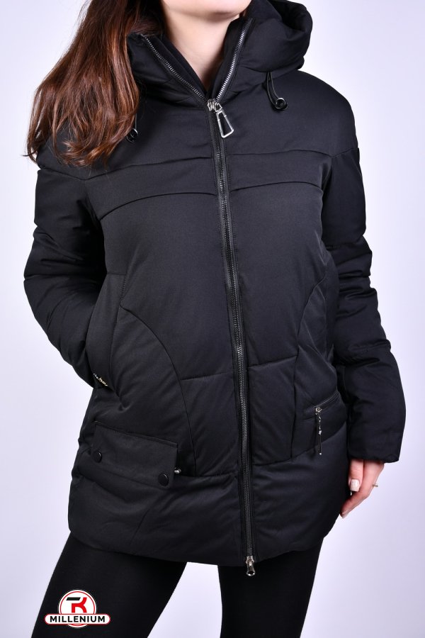 Куртка женское (цв.черный) зимнее из плащевки Размер в наличии : 50 арт.323