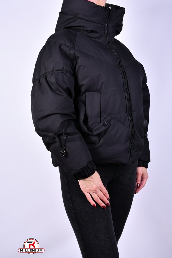 Жіноча куртка (кол. чорний) зимова модель OVER SIZE Розмір в наявності : 52 арт.23811
