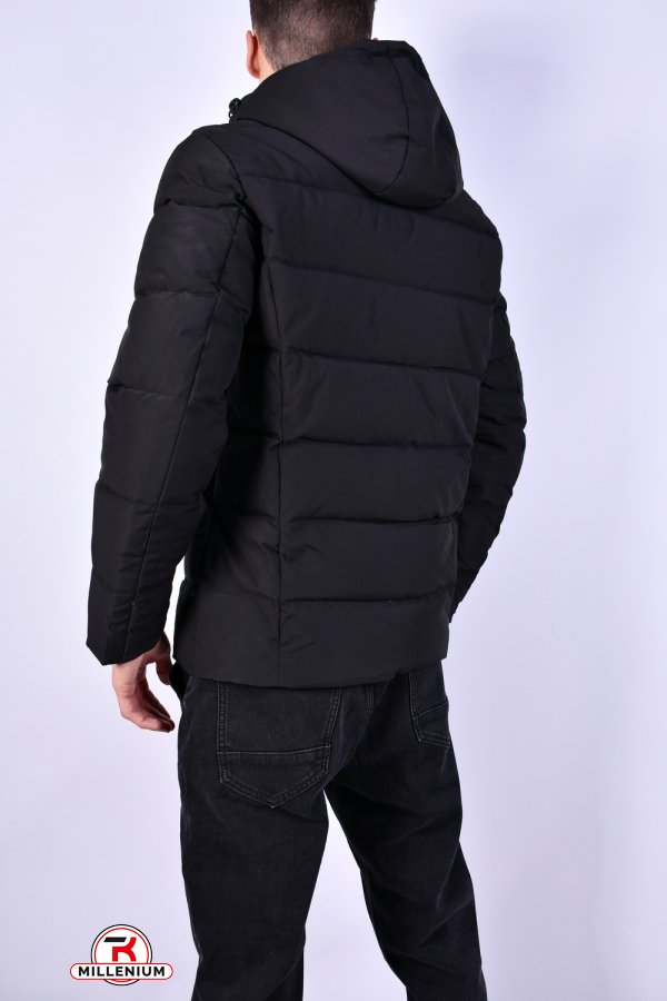 Куртка чоловіча (кол. чорний) зимова з плащової тканини Розмір в наявності : 52 арт.9909