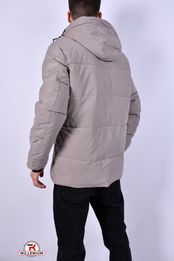 Куртка чоловіча (цв. св. сірий) зимова з плащової тканини Розмір в наявності : 50 арт.23-610