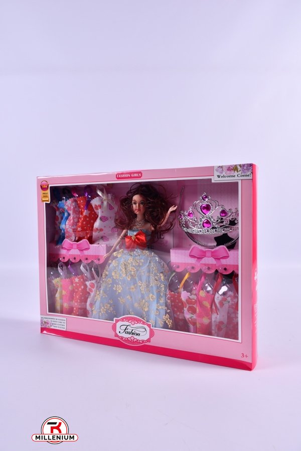Кукла с набором платьев аксессуаров в коробке 42/6/32см арт.HS1842-5/7
