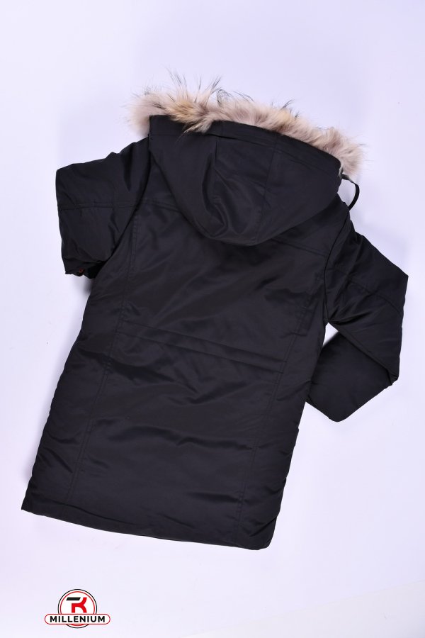 Куртка для мальчика (цв.черный) зимняя (100% POLYESTER) Рост в наличии : 140, 146 арт.2307