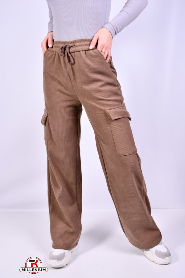 Штани жіночі (модель карго) вельветові на хутрі Розмір в наявності : 29 арт.3009-2