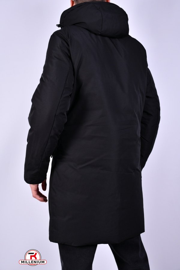Пальто чоловіче (кол. чорний) зимове з плащової тканини "NANA" Розмір в наявності : 48 арт.A9820