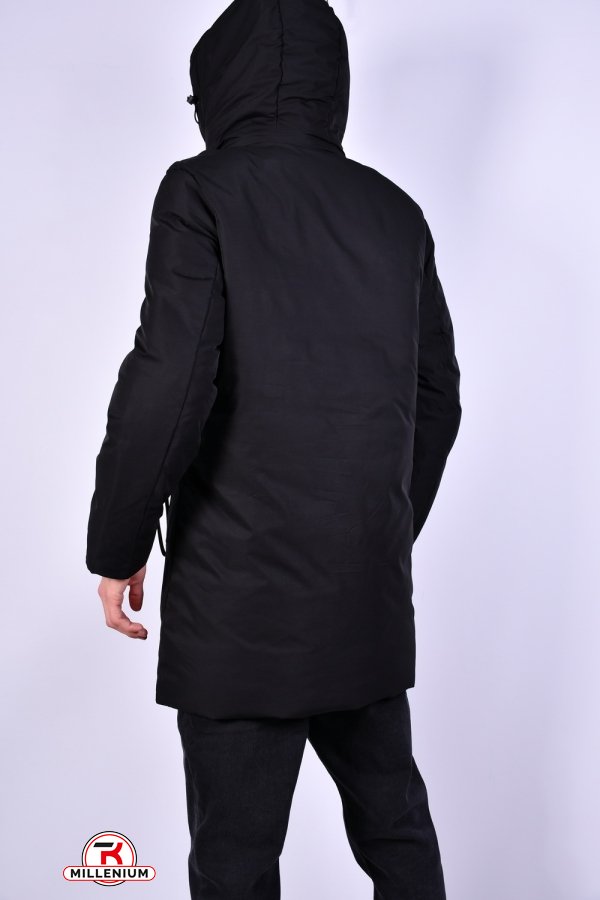 Куртка чоловіча (кол. чорний) зимова з болонева "JASON LVAN" Розмір в наявності : 52 арт.A9293