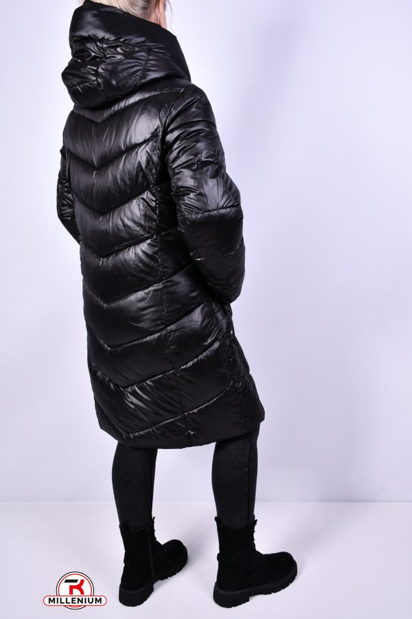 Пальто жіноче (кол. чорний) зимові болоньєве Розміри в наявності : 52, 58, 60 арт.2256