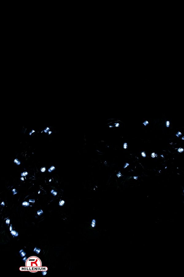 Гірлянда дощ (кол. холодний - білий) світлодіодна чорний провід 3,3 м (вулична) 120 LED арт.SHORT-CURTAIN-W-2