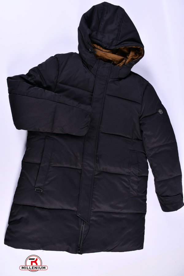 Куртка чоловіча (кол. чорний) зимова з плащової тканини "ATE" Розміри в наявності : 54, 56, 58, 60, 62 арт.A-890D