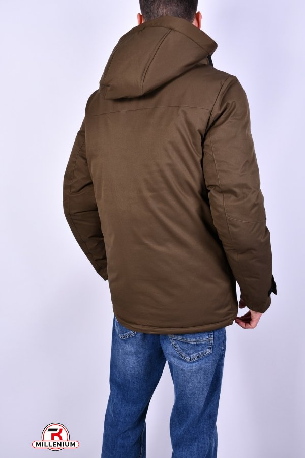 Куртка мужская (цв.коричневый) из плащевки зимняя "AUDSA" Размер в наличии : 46 арт.A876