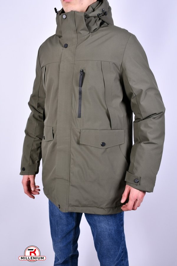 Куртка мужская (color.10) из плащевки зимняя "OKMEL" Размеры в наличии : 48, 52 арт.OK23106