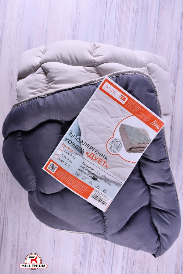 Одеяло "Дует премиум люкс" размер 175/210 см (наполнитель силикон, ткань микрофибра) арт.3010133