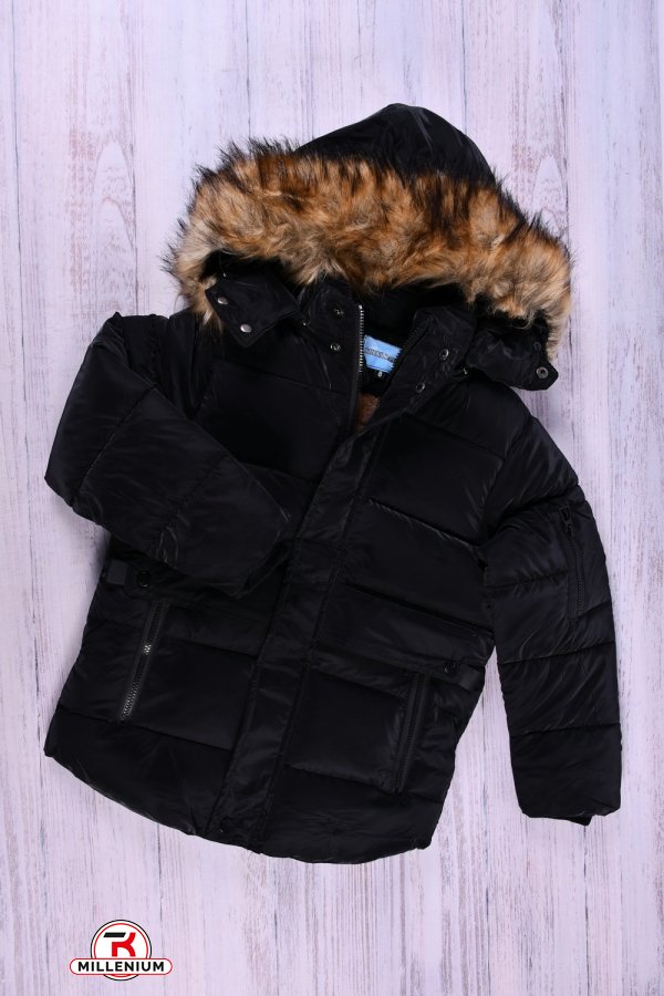 Куртка для мальчика (цв.черный) болоньевая зимняя Рост в наличии : 134, 140, 146, 152 арт.115