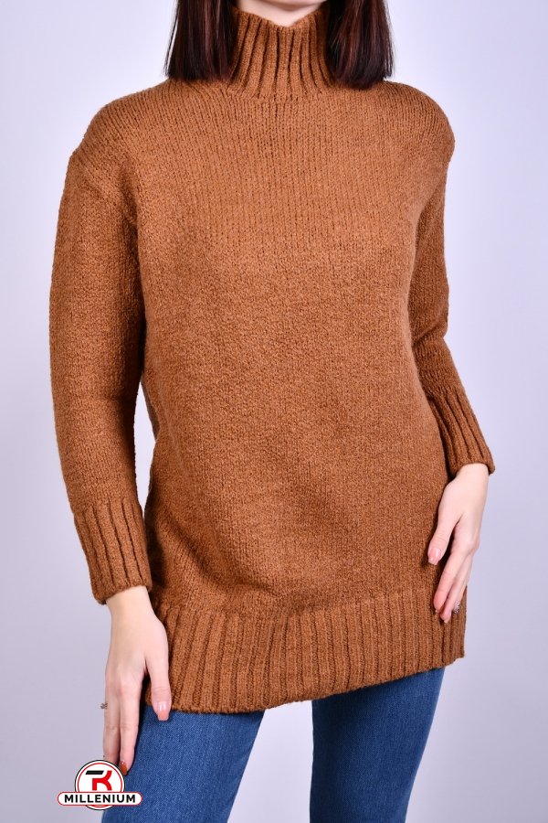 Жіночий светр в'язаний (кол. коричневий) розмір 44-46 арт.4611