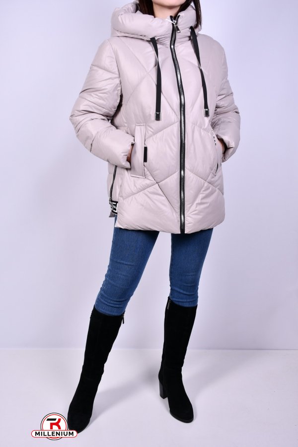 Куртка жіноча (color.D001) зимова болонева Розмір в наявності : 56 арт.2811