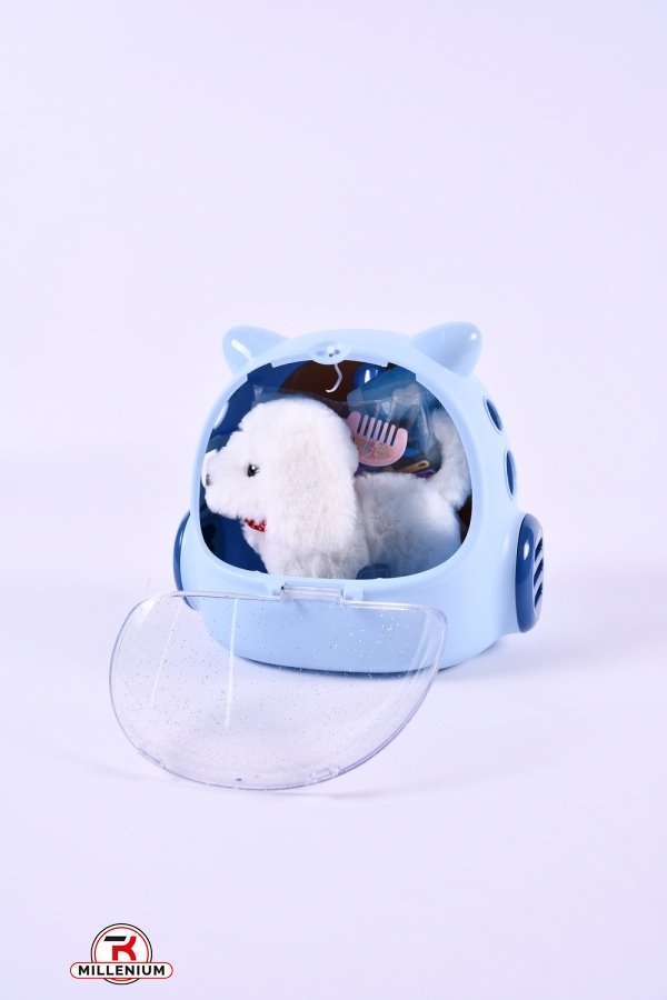 Мягкая игрушка собачка в рюкзаке-переноске арт.MC-1055/1056
