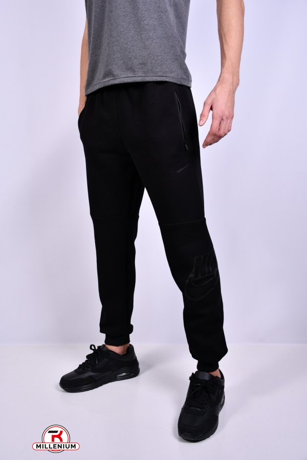 Чоловічі штани (кол. чорний) трикотажні на флісі "NIKE" Розмір в наявності : 44 арт.006/1