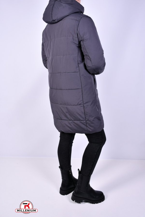 Пальто женское зимние (цв.серый) из плащевки Размеры в наличии : 46, 48, 50, 52 арт.M925005
