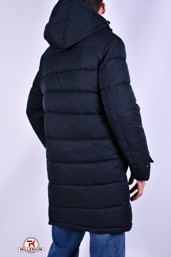 Пальто чоловіче (кол. т. синій) з зимової плащової тканини. Розміри в наявності : 50, 52 арт.A-869