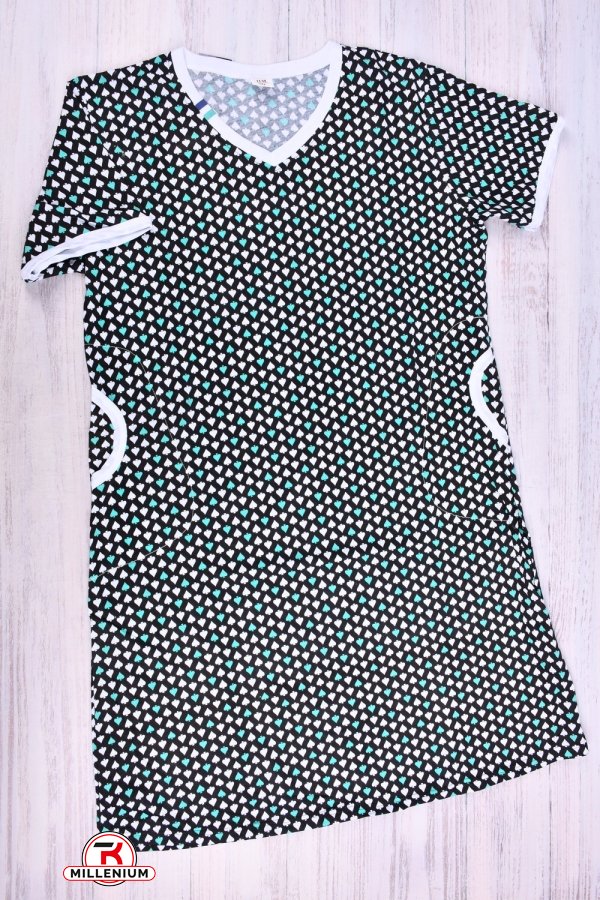 Платье домашнее женское трикотажное Размер в наличии : 48 арт.D44