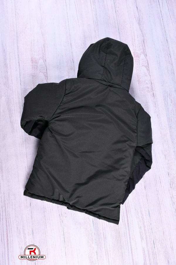 Куртка для мальчика зимняя(цв.черный) на меху Рост в наличии : 140 арт.01/PUMA