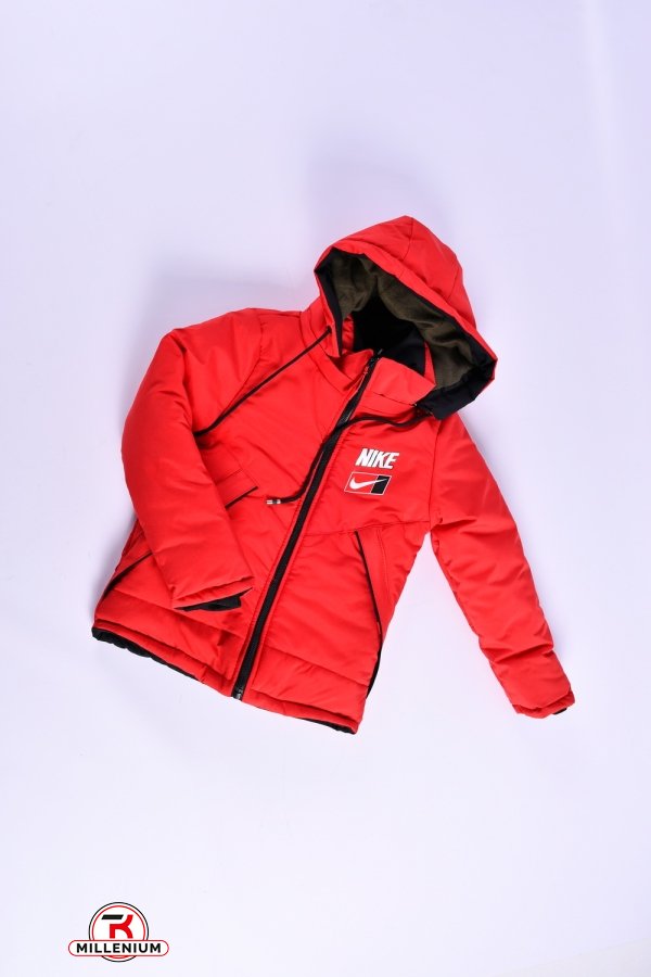 Куртка для мальчика зимняя(цв.красный) на меху Рост в наличии : 98, 104, 110, 116, 122 арт.03/NIKE