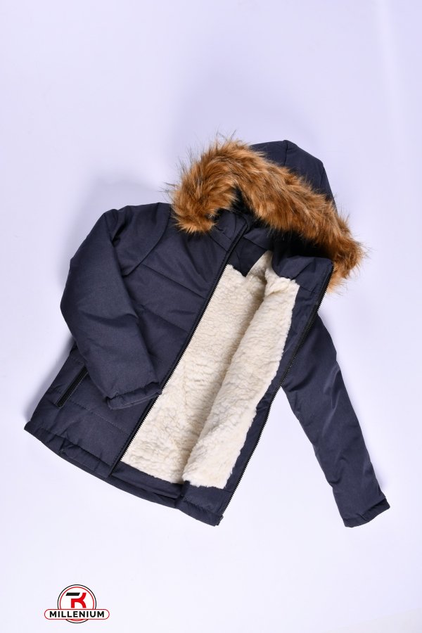 Куртка для мальчика зимняя(цв.синий) на меху Рост в наличии : 116, 122, 128, 134 арт.03/THE