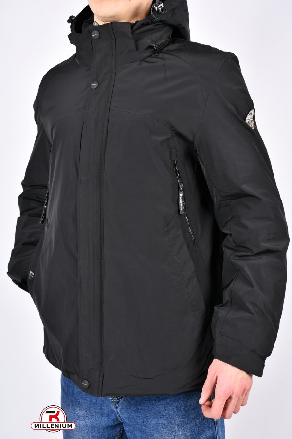 Куртка мужская (цв.черный) зимняя с теплоотражателем Размеры в наличии : 46, 48, 50, 52, 54, 56 арт.11