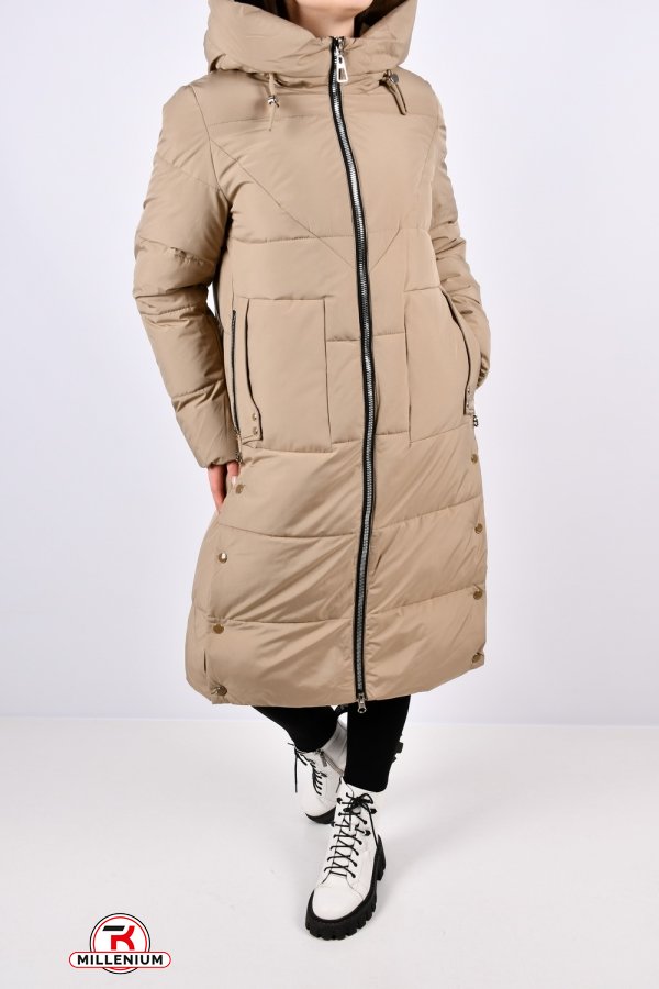 Пальто женское зимнее (col.F18) из плащевки "Calo Ovel" Размеры в наличии : 42, 46, 48, 50 арт.9068