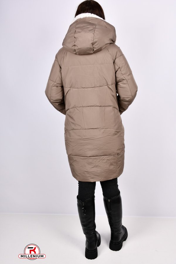 Пальто жіноче зимове (col.8) з плащової тканини "Calo Ovel" Розміри в наявності : 44, 46, 48, 50 арт.0579