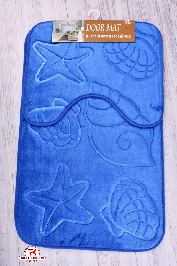 Килимок у ванну 2-ка (кол. синій) "DOOR MAT" розмір 50/80 см. (40/50см) арт.MF5204/1