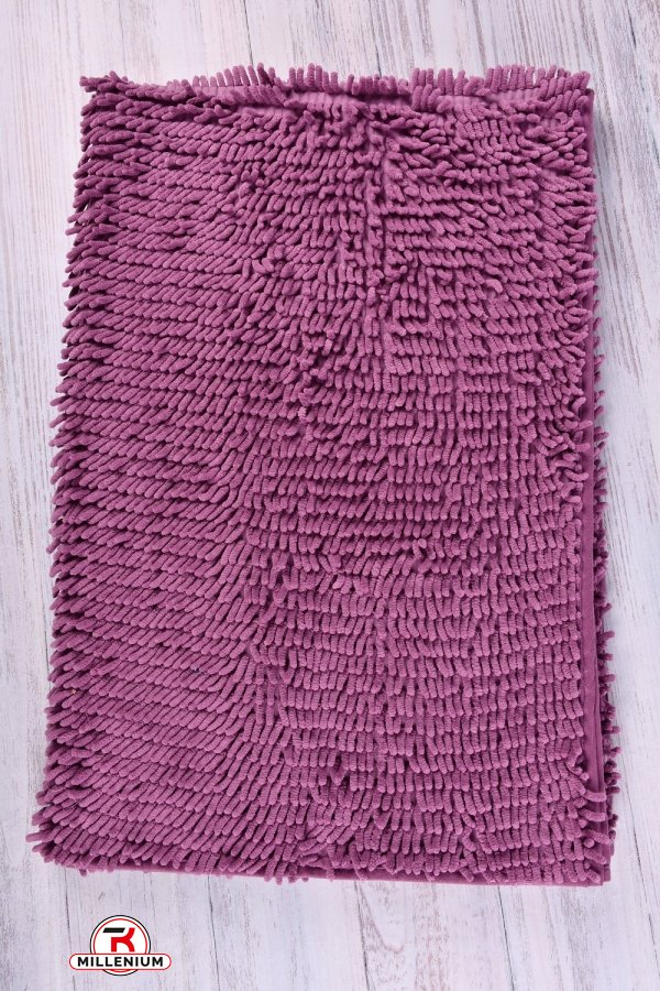 Коврик "Лапша" (цв.фиолетовый) на резиновой основе (микрофибра) размер 100/145 см. арт.LB308-38