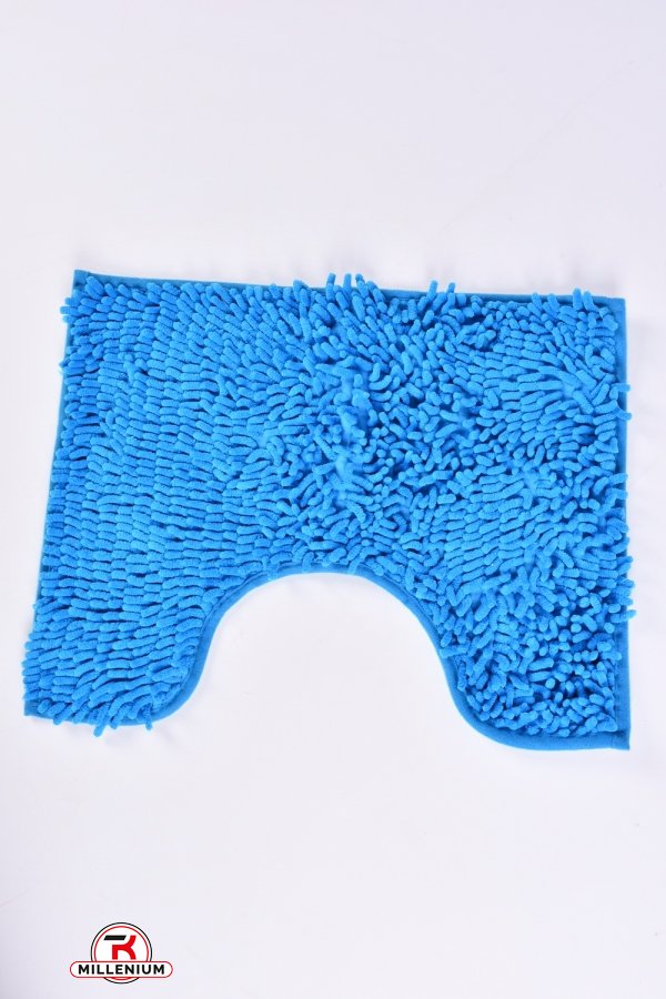 Килимок "Локшина" (кол. блакитний) килимок з обрізанням під унітаз (мікрофібра) розмір 40/ арт.LB308-36
