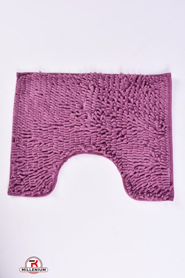 Килимок "Локшина" (кол. фіолетовий) килимок з обрізанням під унітаз (мікрофібра) розмір 40 арт.LB308-36