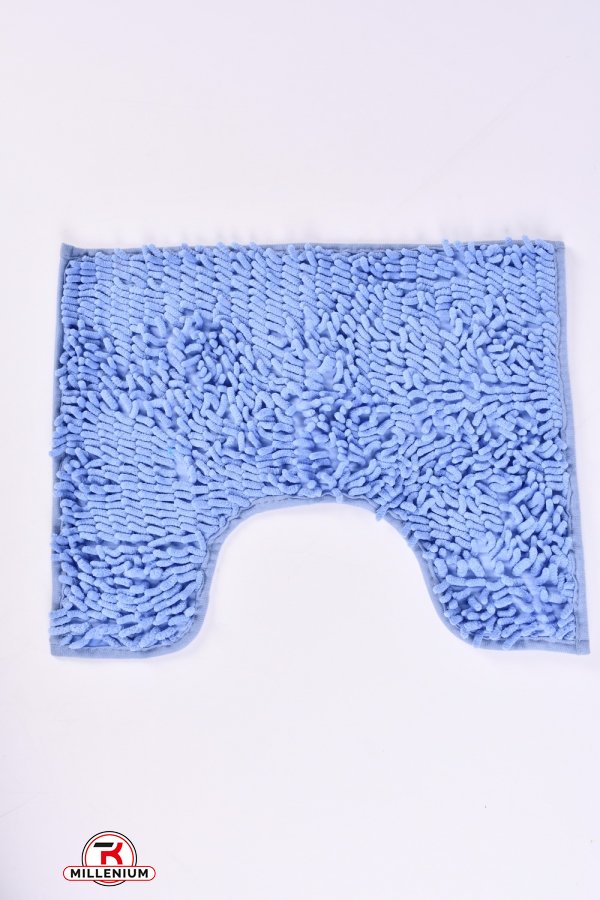 Килимок "Локшина" (кол. бузковий) килимок з обрізанням під унітаз (мікрофібра) розмір 40/5 арт.LB308-36