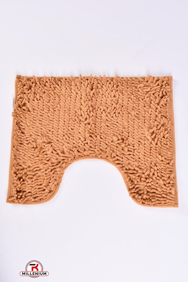 Килимок "Локшина" (кол. капучино) килимок з обрізанням під унітаз (мікрофібра) розмір 40/5 арт.LB308-36