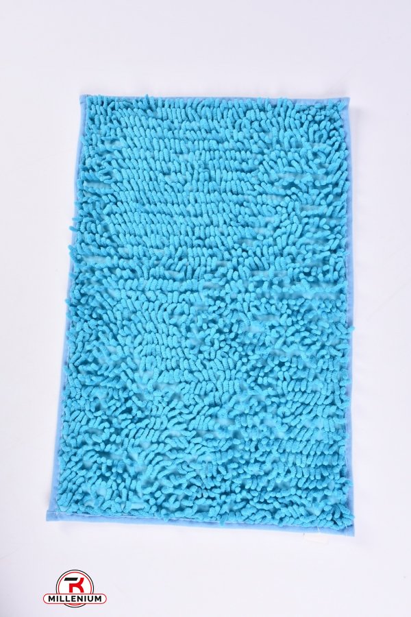 Килимок "Локшина" (кол. блакитний) на гумовій основі (мікрофібра) розмір 40/60 см. арт.MF5208