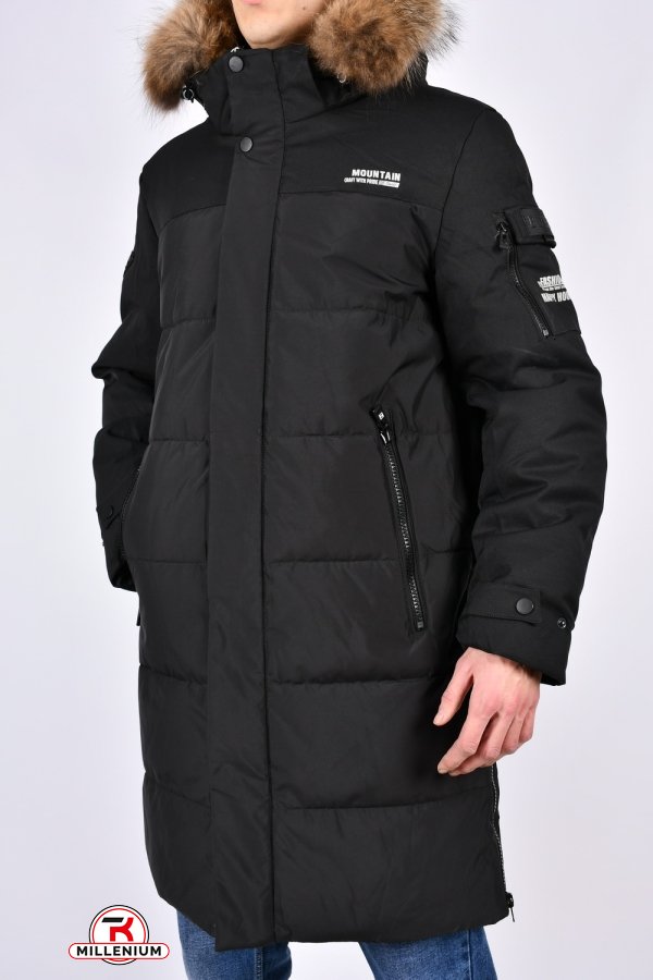 Куртка чоловіча (col.11) зимова з натуральним хутром Розміри в наявності : 46, 48, 50, 52, 54, 56 арт.L322