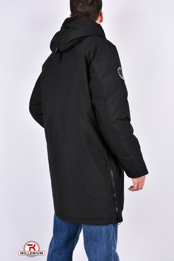 Куртка чоловіча (col.11) зимова з плащової тканини (з термометром) Розміри в наявності : 46, 48, 50, 52, 54, 56 арт.L321