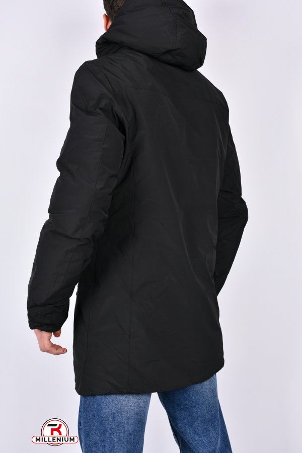 Куртка чоловіча (кол. чорний) зимова з плащової тканини Розміри в наявності : 44, 46, 48, 50, 52, 54 арт.05