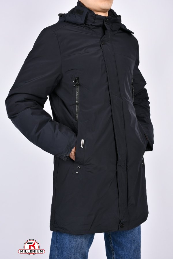 Куртка чоловіча (кол. т. синій) зимова з плащової тканини Розміри в наявності : 44, 46, 48, 50, 54 арт.05
