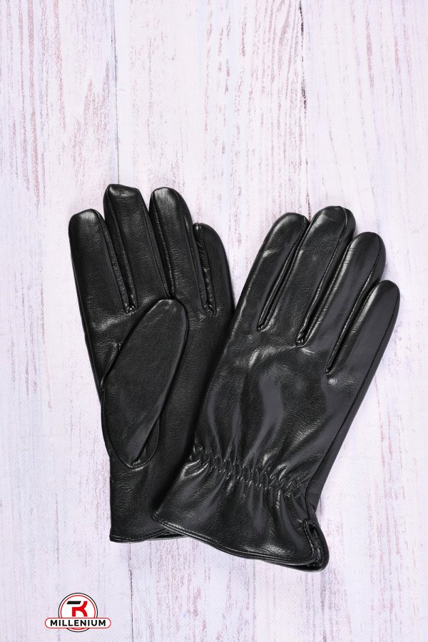 Перчатки мужские (размер 11-13 см) из натуральной кожи оленя на меху арт.M-3